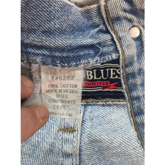 Avenue Blues Womens Straight Leg Tapered Denim Blue Jeans Size 24 Petite - Picture 5 of 7